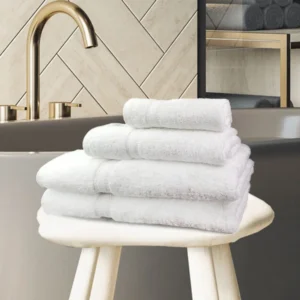 Bath Sheet / Pool Towel - White Oxford Forza Towel
