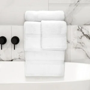 Bath Towel – White Oxford Nuvola Towel