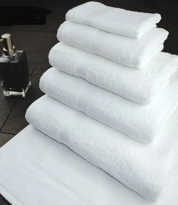 Bath Towel – White Oxford Nuvola Towel in the USA