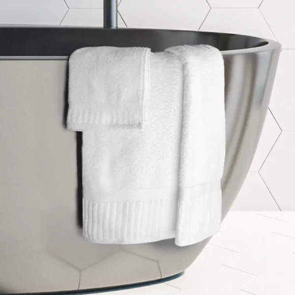Bath Sheet / Pool Towel – White Oxford Signature Towel in USA