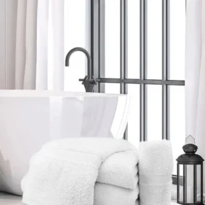 Bath Towel – White Oxford Regale Towel