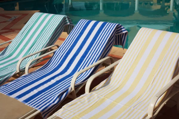 Oxford Tropical Stripe Pool Towels